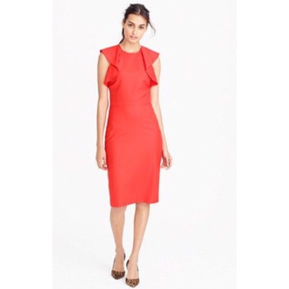J Crew Monday sheath dress in fiery sunset - Picture 2 of 4